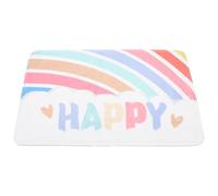SHINEOFI Slow Rebound Non-slip Bathroom Floor Mat Rainbow Pattern, Absorbent Soft Microfiber Bath Rug 40x60cm for Shower, Toilet, and Home Use