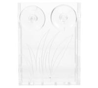 SHINEOFI Small Acrylic Water Plant Cup with Suction Holder for Fish Tank Corrosion-resistant Aquatic Planter Pot Smooth-edged Aquarium Plant Container for Creative Landscape Decoration