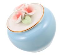 SHINEOFI Small Ceramic Pet Urn for Ashes Mini Memorial Box for Cats Dogs Rabbits Multifunctional Keepsake Jar for Cremated Remains Hair Teeth Storage Funeral Burial Urns for Small Animals