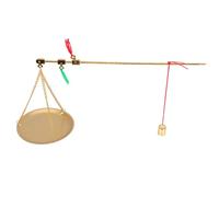 SHINEOFI Small Copper Scale Gram Scale 9.43x3.54x0.79in Copper Marking Easy to Use Tool for Traditional Chinese Medicine Weighing