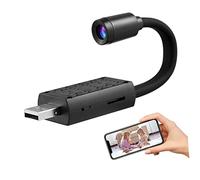 SHINEOFI Smart Home Camera Mini Wireless Indoor Security Camera Night Vision for Home Monitoring Loop Recording Usb Powered Random Style