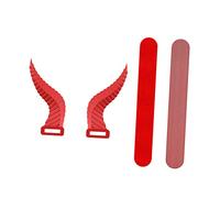 SHINEOFI Soft Silicone Devil Horns for Headphones Lightweight Demons Horns Headset Decorations Realistic Cosplay Props Compatible with Over Ear Headsets