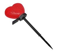 SHINEOFI Solar Heart Shaped Lawn Light Outdoor Decor Valentine's Day Adornment Heart Stake Lights for Garden Landscape