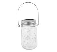 SHINEOFI Solar Powered Bottle String Lamp with Warm LED Lights Portable Solar Jar Light for Outdoor Garden Patio Party Decoration Eco Friendly and Romantic Ambient Lighting