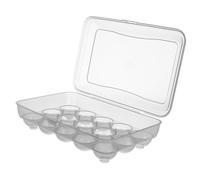SHINEOFI Stackable Fresh Eggs Holder Plastic Egg Storage Box for Refrigerator Kitchen Countertop