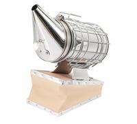 SHINEOFI Stainless Steel Bee Smoker with Heat Shield Beekeeping Tool for Hive Protection Easy to Use Apiculture Smoking Sprayer for Beekeepers and Garden Bee Boxes