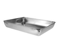 SHINEOFI Stainless Steel Bird Bath for Cage with Silver Finish Metal Bird Bathtub Designed to Pet's Stress Suitable for Small Animals and Pigeons Easy to Match