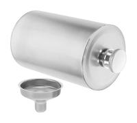 SHINEOFI Stainless Steel Cylinder Hip Flask with Leakproof Sealing Lid and Funnel Outdoor Alcohol Container for Camping and Men Outdoor Gadgets