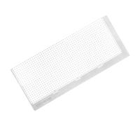 SHINEOFI Stainless Steel DIY Rhinestone Painting Ruler with 1020 Grids, Embroidery Mesh Tool for Mosaic Art and Craft Projects, Non-sticky Alignment Locator for Full Drill Design