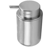 SHINEOFI Stainless Steel Liquid Soap Dispenser 5.4oz Refillable Manual Pump with Abs Plastic for Effortless Dispensing, Modern Minimalist Design for Countertop and Restaurant Use
