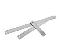 SHINEOFI Stainless Steel Metal Ruler with Cork Backing Dual-sided Metric Measuring Tools Non-slip Precision Drawing and Jewelry Measuring Tool for School Office Engineering Architecture