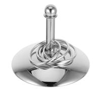 SHINEOFI Stainless Steel Parrot Training with Bird Stacking Rings Interactive Tabletop Game for Parakeets Cockatiels Conures Lovebirds Safe and Easy to Clean Educational Pet