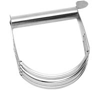 SHINEOFI Stainless Steel Pastry Dough Blender Mixer for Baking, Bench Scraper and Flour Cutter Tool, Single Piece Pastry Baking Utensil Suitable for Cake and Scone Preparation