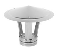 SHINEOFI Stainless Steel Roof Chimney Cap 9cm Diameter Rain Cover Ventilation Duct Protector Outdoor Waterproof Cowl for Chimney and Flue