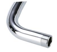 SHINEOFI Stainless Steel Shower Arm Replacement S-Shaped Bending Goose Neck for Bathroom High-Waisted Extension Compatible with Various Shower Heads Silver