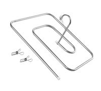 SHINEOFI Stainless Steel Spiral Quilt Drying Rack 3pcs Set with Clips Thickened Blanket Hanger Large Sheet Dryer for Indoor Laundry Organization