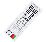 SHINEOFI Standard Visual Eye Test Chart for Adults and - Wall-mounted Logarithmic Eye Testing Chart with Cartoon Design for Home and Kindergarten Vision Examination