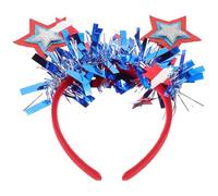 SHINEOFI Star Headband Lightweight for Independence Day Patriotic Party | Easy to Wear and Remove, Plastic and Cloth Build, American Themed Accessory for Most People
