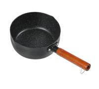 SHINEOFI Stone Non-Stick 18cm Noodle Pot Black Milk Cooking Pot Small Stockpot for Instant Noodles and Milk Boiling in Kitchen Cookware
