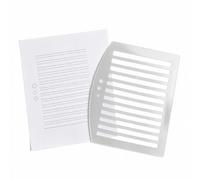 SHINEOFI Straight Line Stencil Template, Line Drawing Stencil, Writing Template, Lettering Guide, Paper Scale Measuring Ruler for Paper Card