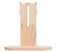 SHINEOFI Sturdy Wooden Hamster Running Wheel Stand with Stable Base and Mute Design Pet Wheel Storage Holder for Russian Dwarf Hamsters and Gerbils Easy to Install Exercise Rack for Cage