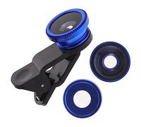 SHINEOFI Super Wide Angle Lens Macro Lens for Smartphones in Blue Easy to Install Compatible with Iphone X