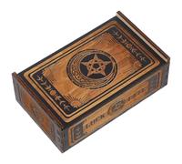 SHINEOFI Tarot Quality Capacity Card Elegant and Large with Wooden Box Design Versatile Storage Box with Spacious Interior and Unique Artistic for Home Use
