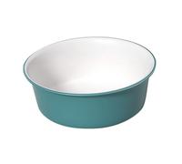 SHINEOFI Thickened Portable Plastic Wash Basin for Face Cleansing and Foot Washing Multipurpose Bathroom Tub for Home Salon Kitchen and Outdoor Use Medium Green White Dual Color Design