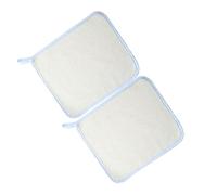 SHINEOFI Towel Bath Cloth Korean Made of Nylon 2pcs Exfoliating with Simple Design Square Shape Face Cloth Practical Exfoliating in Beige Colour for Home Daily Use