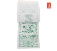 SHINEOFI Traditional Daily Tear Off Planner with Horse Year Elements for Feng Shui Home Office Decor Lunar and Solar Calendar Information Premium Quality Printing