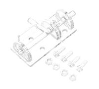 SHINEOFI Transparent Acrylic Door Security Latch Durable Self Adhesive Lock for Sliding Doors Windows Hasp Lock for Enhanced Safety and Versatile Use