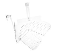 SHINEOFI Transparent Acrylic Turtle Basking Platform Ramp with Hanging Hook for Aquarium and Terrarium Floating Reptile Dock for Water Turtles Frogs Lizards and Tortoises Aquarium