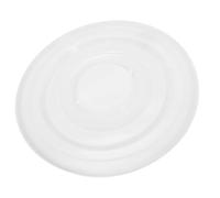 SHINEOFI Trash Can Lid Replacement Plastic Garbage Can Recycling Lid Round Waste Container Cover for Outdoor Home Garage Mall Office Stadium Bathroom, White, 15.94 X 15.94 X 0.87 in