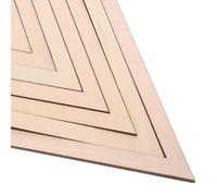 SHINEOFI Triangular Pottery Forms Set of 6 Wooden Clay Pottery Molds with Concentric Geometric Cutting Guide for Ceramic Slab Plate Forming and DIY Modeling Tools