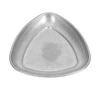 SHINEOFI Triangular Stainless Steel Coffee Bean Display Tray for Home and Bar Toasted and Raw Bean Sample Plate