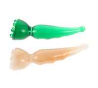 SHINEOFI Trigger Point Massage Rod 2Pcs Resin Acupressure Massage Stick Manual Guasha Facial Tool for Facial Acupressure Points and Home Travel Use
