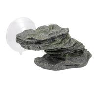 SHINEOFI Turtle Basking Platform Aquarium Floating Dock with Climbing Ramp Turtle Tank Decor Natural Rock for Semi-aquatic Reptiles and Tortoises