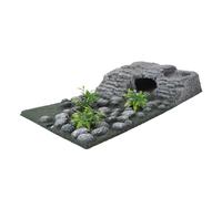 SHINEOFI Turtle Basking Rock Platform for Aquatic Turtle Dock Ramp Landing for Tank Basking Dock