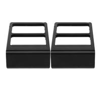 SHINEOFI Tv Remote Holder Organizer Synthetic Resin Material, Matte Finish 2pcs with 2 Compartments Stable Base Structure, Keeps Ac and Tv Remotes Upright, Space-saving Design for Hotel