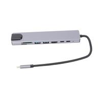 SHINEOFI Type C Docking Station Memory Card Pd Video Adapter for Laptop USB C to Converter Hub for Office Work
