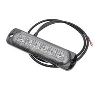 SHINEOFI Ultra-thin 6-led White Automotive Emergency Strobe Light Side Warning Lamp for Truck Van Motorcycle, Universal Vehicle Safety Flashing Signal Light