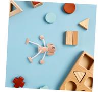 SHINEOFI Unfinished Wooden Dog Figurine DIY Painting Small Portable Cartoon Puppy Doll for Interactive Crafting Family Bonding Home Office Party Decor