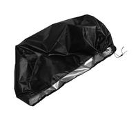 SHINEOFI Universal Black Oxford Cloth Boat Cover with Bottom Circular Elastic Strap and Straps Preventing Blow Away, Easy to Use and Wear for Outboard Motor and Kayak Engine Protection