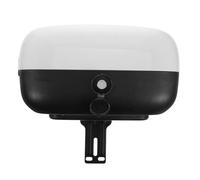 SHINEOFI Universal Electric Bike Rear Storage Box with Mechanical Lock, White Motorcycle Top Case Trunk with Backrest, Mobility Scooter Tail Box for Outdoor Use