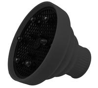 SHINEOFI Universal Silicone Hair Diffuser Cover for Blow Dryer, Foldable and Air Dispersing Hair Dryer Accessory Suitable for Salon and Home Use, Black