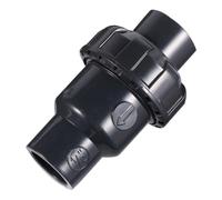 SHINEOFI Upvc Check Valve Non-Return Flap One-Way Water Conducting Valve Plastic for Industrial and Water Treatment Applications