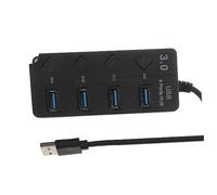 SHINEOFI USB Hub Port Expansion Transfer Adapter with Independent Ultra Multi Port USB Splitter for Laptop and LED Power Indicator Data Transfer