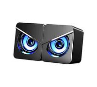SHINEOFI USB Wired Desktop Computer Speakers Dual Speakers with Heavy Bass High Volume and Quality for Gaming and Office Use for Laptops