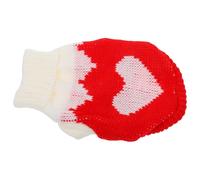 SHINEOFI Valentine'S Day Dog Sweater Xl Red White Knitted Warm Winter Pet Outfit Heart Patterned Clothes for Small Dogs and Female Cats