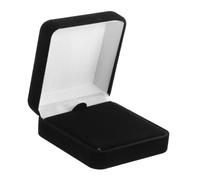 SHINEOFI Velvet Badge and Medal Display Box with Flip Cover Multifunctional Jewelry Storage Holder for Rings Badges and Medals Spacious Travel-friendly Organizer for Accessories Black